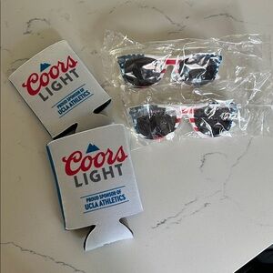 Coors Light Can Coolers and Sunglasses Set